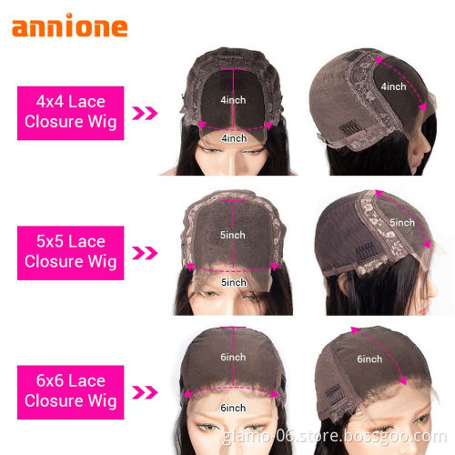 Lace Frontal Wig Vendors Wholesale Straight Transparent HD Lace Front Wigs For Black Women 100 Virgin Brazilian Human Hair Wigs